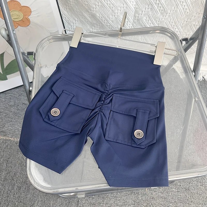 Nude High Waist Peach Butt Sport With Pocket Yoga Shorts Leggings Quick Drying Gym Training Cycling Outdoor sports Shorts - FitHealthHavenFitHealthHavenFitHealthHaven14:496Navy Blue;5:361385Navy BlueLNude High Waist Peach Butt Sport With Pocket Yoga Shorts Leggings Quick Drying Gym Training Cycling Outdoor sports Shorts