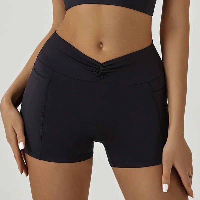 Tight Fitting Hip Yoga Shorts Pockets Women High Waisted Fitness Outdoor Leggings Scrunch Lifting Yoga Biker Shorts - FitHealthHavenFitHealthHavenFitHealthHaven14:771Black;5:100014065BlackXLTight Fitting Hip Yoga Shorts Pockets Women High Waisted Fitness Outdoor Leggings Scrunch Lifting Yoga Biker Shorts