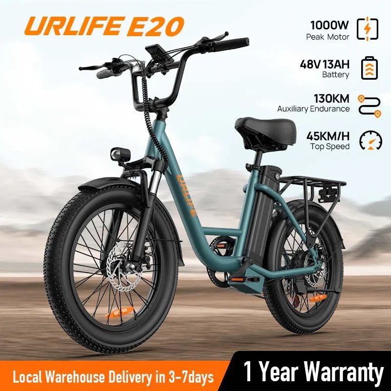 URLIFE 1000W E20 Electric Bike | 48V 13Ah Removable Battery, 20MPH, 20''X3" Fat Tire, 7-Speed E-Bike with Dual Disc Brake - FitHealthHavenFitHealthHavenFitHealthHaven14:175;200007763:201336106greenUnited StatesURLIFE 1000W E20 Electric Bike | 48V 13Ah Removable Battery, 20MPH, 20''X3" Fat Tire, 7-Speed E-Bike with Dual Disc Brake