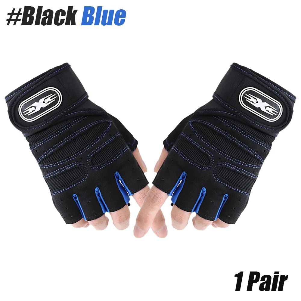 1 Pair Workout Gloves, Antislip Weight Lifting Gloves, Superior Grip & Palm Protection for Weightlifting, Fitness, Gym, Cycling - FitHealthHavenFitHealthHavenFitHealthHaven14:200006153Black Blue;325:200004166LBlack BlueL1 Pair Workout Gloves, Antislip Weight Lifting Gloves, Superior Grip & Palm Protection for Weightlifting, Fitness, Gym, Cycling