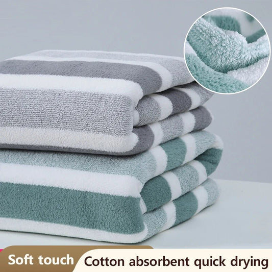 1 Pc Thickened Absorbent Bath Towel Soft Face Towel for Home - FitHealthHavenFitHealthHavenFitHealthHaven14:193green;5:9492737570x130cmgreen70x130cm1 Pc Thickened Absorbent Bath Towel Soft Face Towel for Home