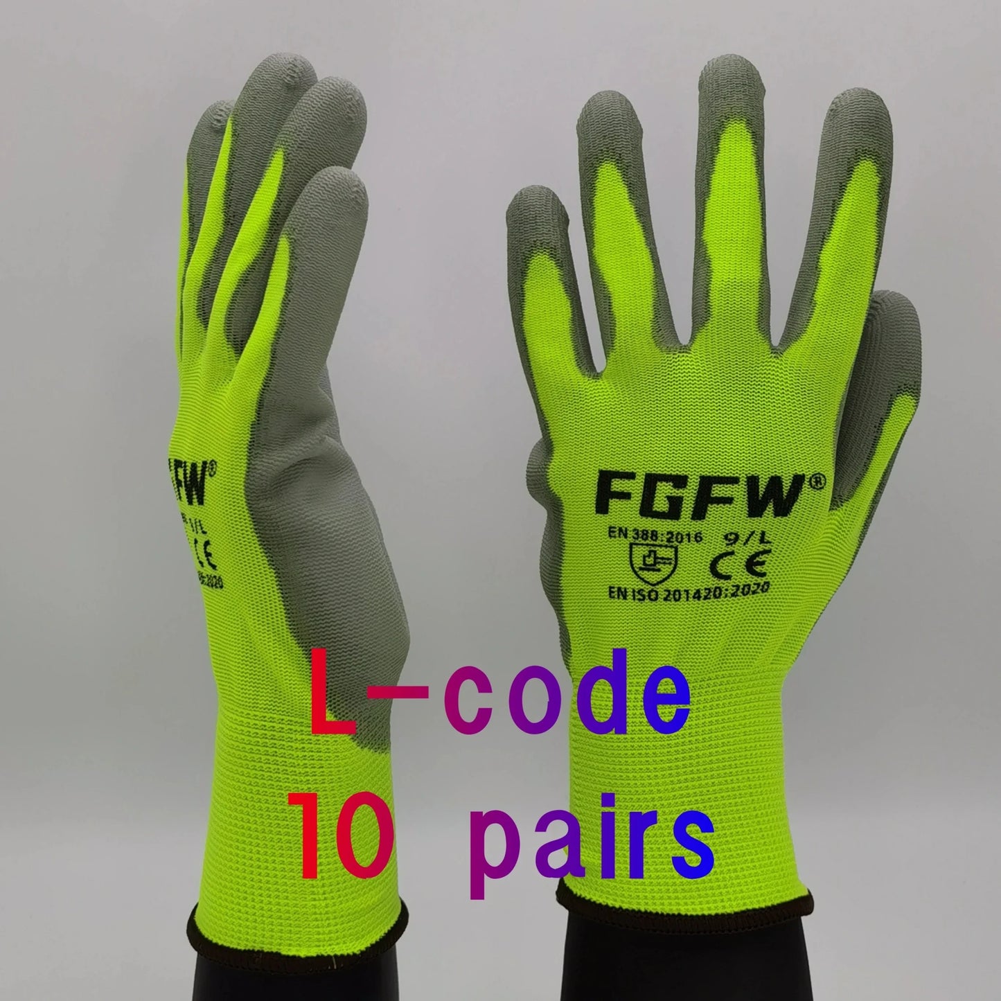 10 Pairs PU Coated Work Gloves - Lightweight, Durable Safety Gloves EN 388/ISO20471 Certified, Sizes S/M/L/XL - FitHealthHavenFitHealthHavenFitHealthHaven14:200000195L-code 10pairsL-code 10pairs10 Pairs PU Coated Work Gloves - Lightweight, Durable Safety Gloves EN 388/ISO20471 Certified, Sizes S/M/L/XL