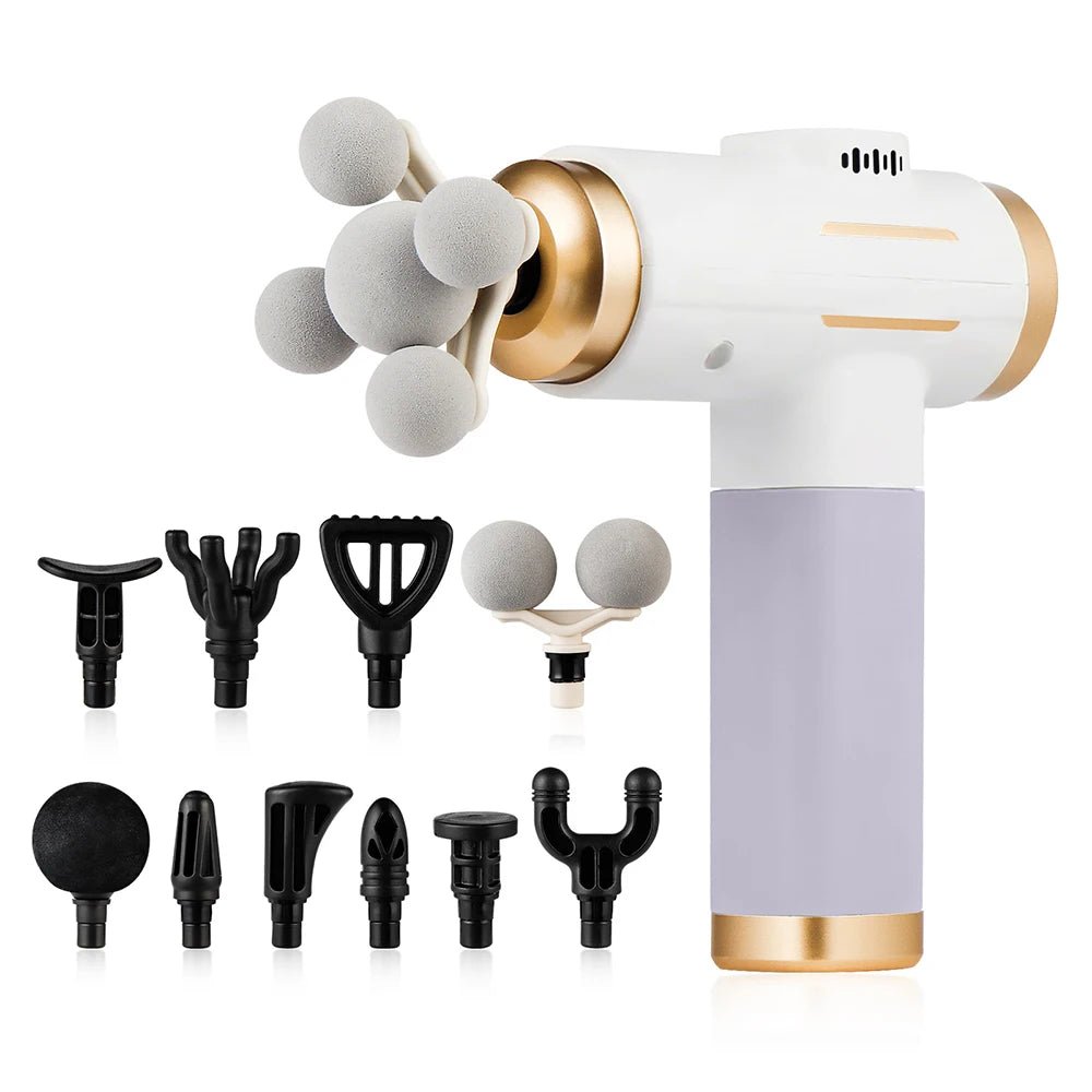 11-IN-1 Electric Massage Gun 99 Level Powerful Fascia Gun High-Frequency Vibration Body Massage Gun Arms Leg Muscle masajeador - FitHealthHavenFitHealthHavenFitHealthHaven14:1202WhiteWhite11-IN-1 Electric Massage Gun 99 Level Powerful Fascia Gun High-Frequency Vibration Body Massage Gun Arms Leg Muscle masajeador