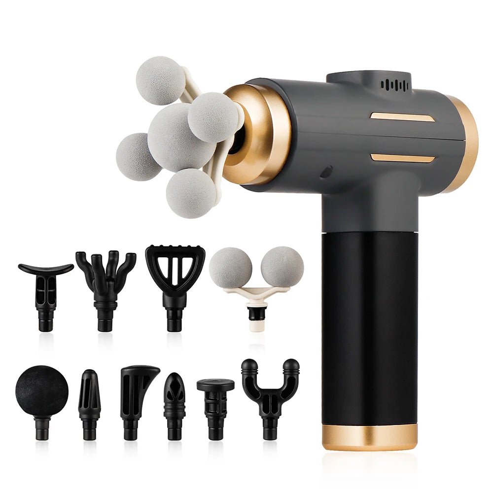 11-IN-1 Electric Massage Gun 99 Level Powerful Fascia Gun High-Frequency Vibration Body Massage Gun Arms Leg Muscle masajeador - FitHealthHavenFitHealthHavenFitHealthHaven14:371BlackBlack11-IN-1 Electric Massage Gun 99 Level Powerful Fascia Gun High-Frequency Vibration Body Massage Gun Arms Leg Muscle masajeador