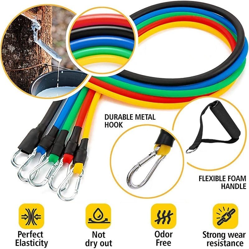 11pcs/Set Pull Rope, Resistance Bands, Portable Fitness Equipment, Ankle Strap, Chest Expander, Elastic Exercise Band - FitHealthHavenFitHealthHavenFitHealthHaven14:193;200009142:100010420black1111pcs/Set Pull Rope, Resistance Bands, Portable Fitness Equipment, Ankle Strap, Chest Expander, Elastic Exercise Band