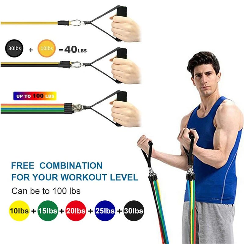 11pcs/Set Pull Rope, Resistance Bands, Portable Fitness Equipment, Ankle Strap, Chest Expander, Elastic Exercise Band - FitHealthHavenFitHealthHavenFitHealthHaven14:193;200009142:100010420black1111pcs/Set Pull Rope, Resistance Bands, Portable Fitness Equipment, Ankle Strap, Chest Expander, Elastic Exercise Band