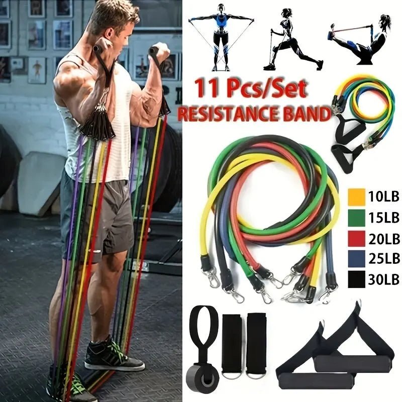 11pcs/Set Pull Rope, Resistance Bands, Portable Fitness Equipment, Ankle Strap, Chest Expander, Elastic Exercise Band - FitHealthHavenFitHealthHavenFitHealthHaven200009142:1000104201111pcs/Set Pull Rope, Resistance Bands, Portable Fitness Equipment, Ankle Strap, Chest Expander, Elastic Exercise Band