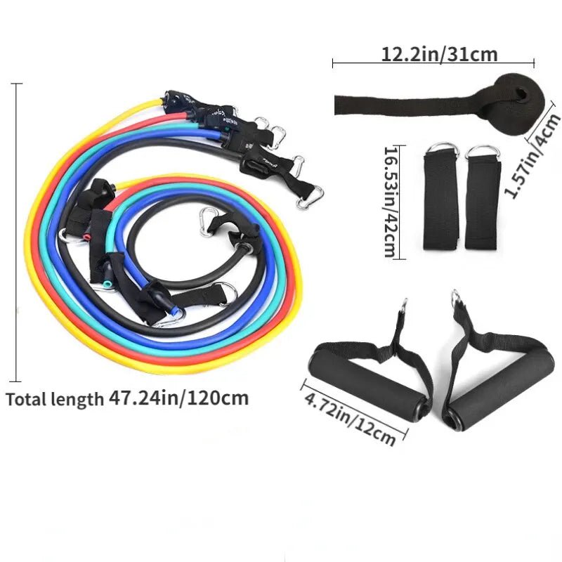 11pcs/Set Pull Rope, Resistance Bands, Portable Fitness Equipment, Ankle Strap, Chest Expander, Elastic Exercise Band - FitHealthHavenFitHealthHavenFitHealthHaven200009142:1000104201111pcs/Set Pull Rope, Resistance Bands, Portable Fitness Equipment, Ankle Strap, Chest Expander, Elastic Exercise Band