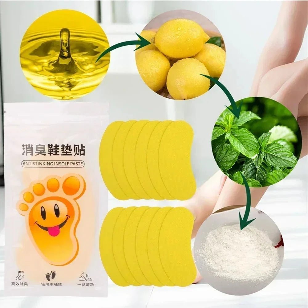 12-60pcs Shoes Odor Remover Deodorant Patch Lemon Athlete's Foot Soothing Insole Stickers Antibacterial Antiperspirant Foot Care - FitHealthHavenFitHealthHavenFitHealthHaven14:173White tea;200000124:20000028224pcs;200007763:201336100White tea24pcsCHINA12-60pcs Shoes Odor Remover Deodorant Patch Lemon Athlete's Foot Soothing Insole Stickers Antibacterial Antiperspirant Foot Care