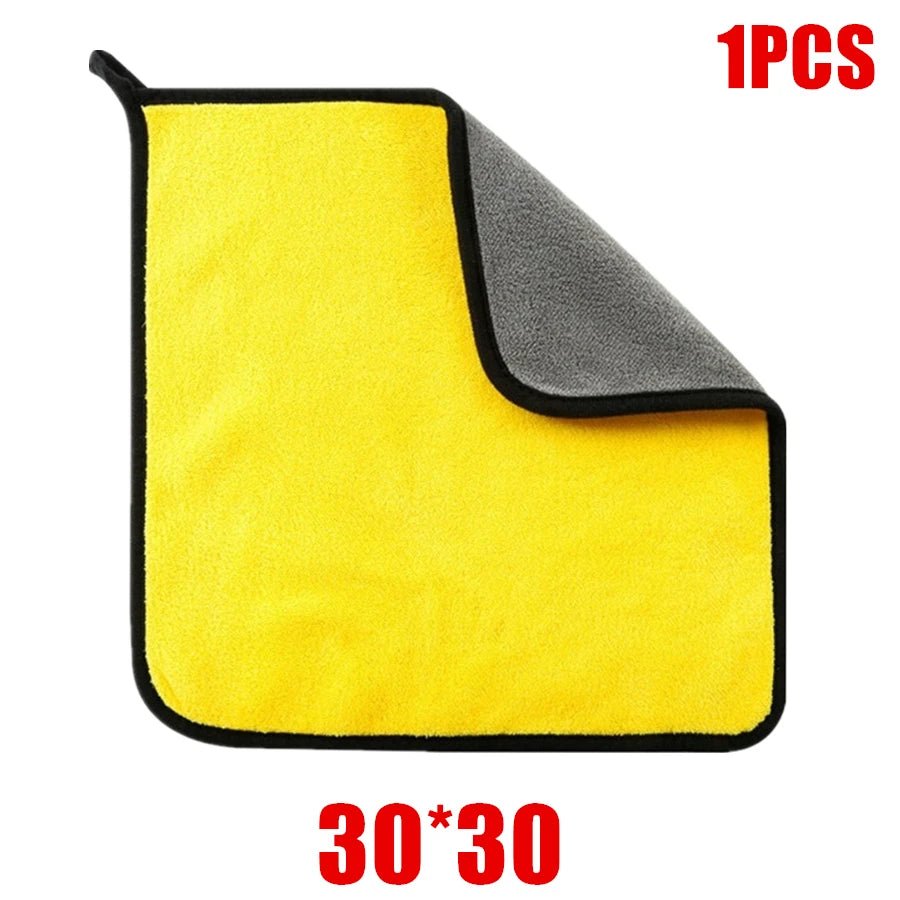 1/2/6pcs Microfiber Cleaning Towel Thicken Soft Drying Cloth Car Body Washing Towels Double Layer Clean Rags Car Accessories - FitHealthHavenFitHealthHavenFitHealthHaven14:1030x30 1pc30x30 1pc1/2/6pcs Microfiber Cleaning Towel Thicken Soft Drying Cloth Car Body Washing Towels Double Layer Clean Rags Car Accessories