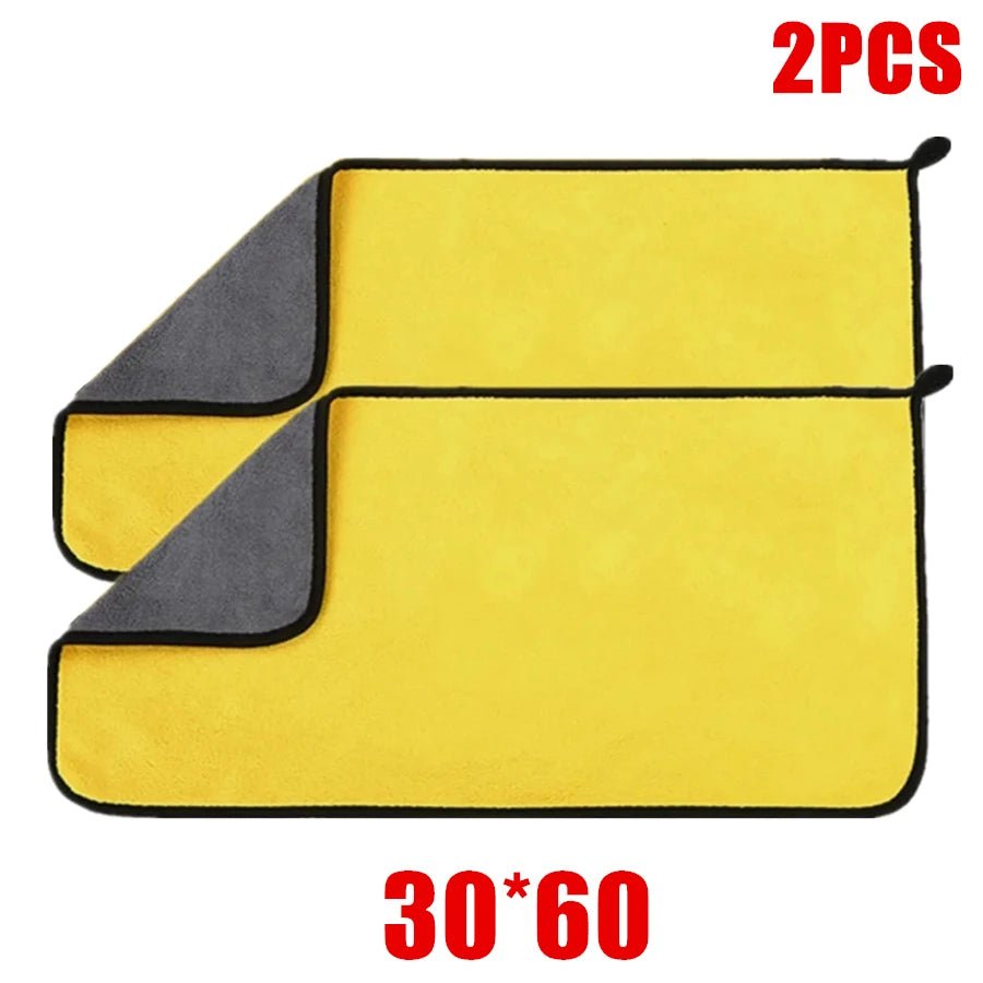 1/2/6pcs Microfiber Cleaning Towel Thicken Soft Drying Cloth Car Body Washing Towels Double Layer Clean Rags Car Accessories - FitHealthHavenFitHealthHavenFitHealthHaven14:19330x60 2pc30x60 2pc1/2/6pcs Microfiber Cleaning Towel Thicken Soft Drying Cloth Car Body Washing Towels Double Layer Clean Rags Car Accessories