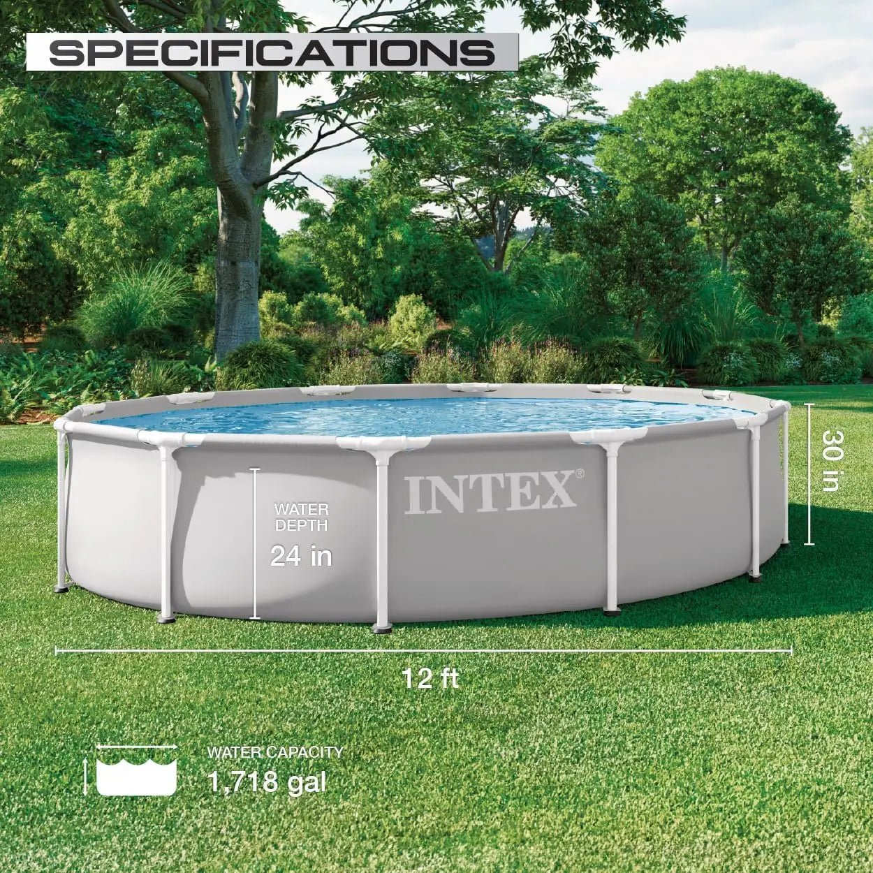 12ft x 30in Premium Above Ground Swimming Pool Set with Filter Pump, Easy Setup, Durable 3-Ply Material, Oval Supports - FitHealthHavenFitHealthHavenFitHealthHaven200007763:201336106United States12ft x 30in Premium Above Ground Swimming Pool Set with Filter Pump, Easy Setup, Durable 3-Ply Material, Oval Supports