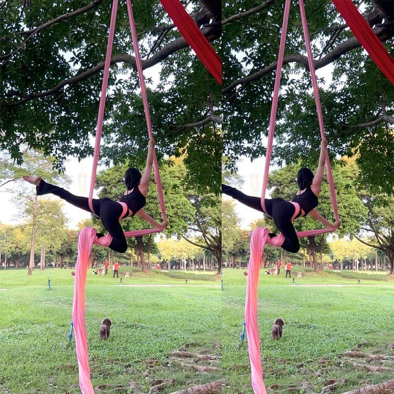 17.5yards 16m Aerial Silks Fabric for GYM Outdoor Yoga Hammock Aerial Silk Swing Fitness at Home Body Building Pilates Belt - FitHealthHavenFitHealthHavenFitHealthHaven14:100018786light yellow;200007763:201336100light yellowCHINA17.5yards 16m Aerial Silks Fabric for GYM Outdoor Yoga Hammock Aerial Silk Swing Fitness at Home Body Building Pilates Belt