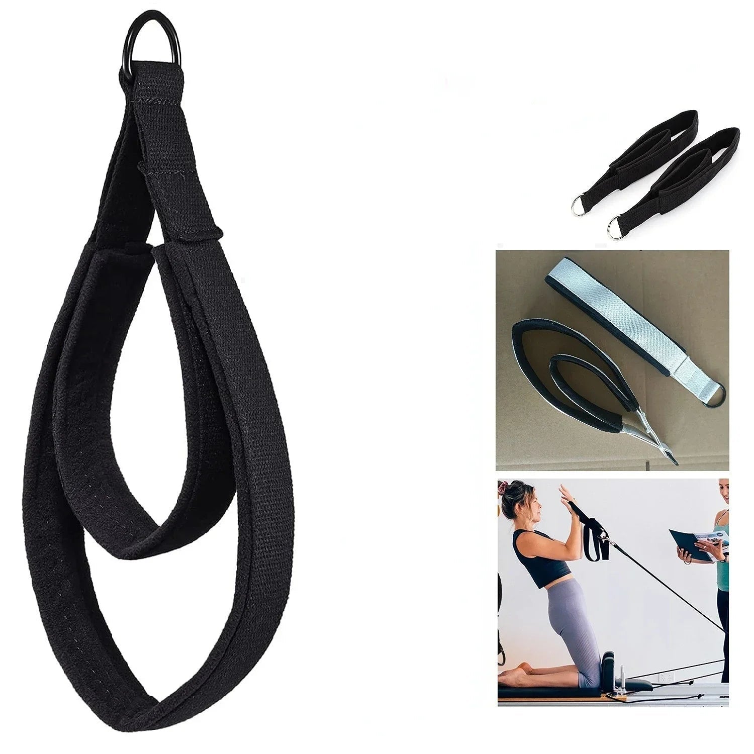 1PC Double Ring Elastic Yoga Pilates Bed Exercise Accessory Ankle Buckle Pilates Stretch Strap Resistance Band Elastic Cord - FitHealthHavenFitHealthHavenFitHealthHaven14:771black-1pcsblack-1pcs1PC Double Ring Elastic Yoga Pilates Bed Exercise Accessory Ankle Buckle Pilates Stretch Strap Resistance Band Elastic Cord