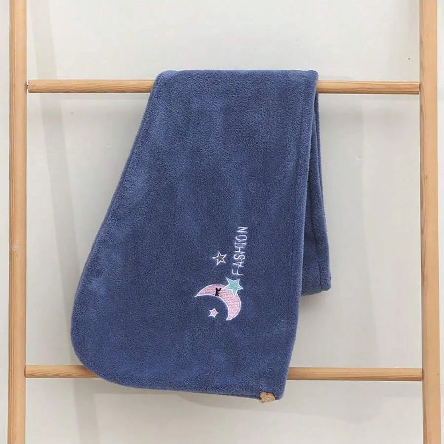 1Pc Embroidery Style Hair Drying Cap, Coral Fleece Thickened Hair Towel for Bathroom, Women's Absorbent Quick Drying Shower Cap, - FitHealthHavenFitHealthHavenFitHealthHaven14:200004870DEEP BLUE1Pc Embroidery Style Hair Drying Cap, Coral Fleece Thickened Hair Towel for Bathroom, Women's Absorbent Quick Drying Shower Cap,