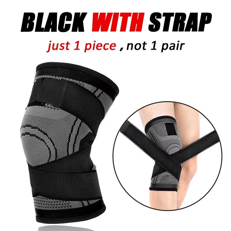 1PCS Adjustable Sports Knee Pad Knee Pain Relief Patella Stabilizer Brace Support for Hiking Soccer Basketball Running Sport - FitHealthHavenFitHealthHavenFitHealthHaven14:10Black With Straps;5:100014065Black With StrapsXL1PCS Adjustable Sports Knee Pad Knee Pain Relief Patella Stabilizer Brace Support for Hiking Soccer Basketball Running Sport
