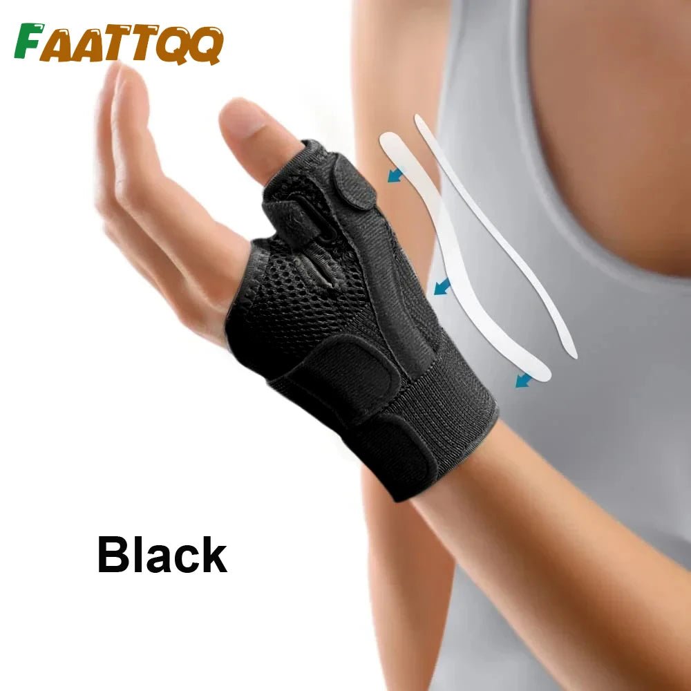 1Pcs Flexible Splint Wrist Thumb Support Brace for Tendonitis Arthritis Breathable Thumb Protector Guard Fits Right & Left Hand - FitHealthHavenFitHealthHavenFitHealthHaven14:193BlackBlack1Pcs Flexible Splint Wrist Thumb Support Brace for Tendonitis Arthritis Breathable Thumb Protector Guard Fits Right & Left Hand