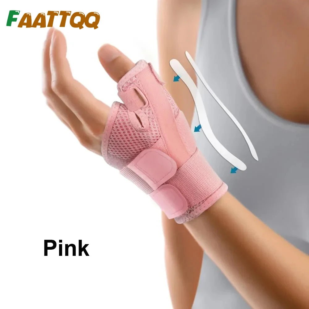 1Pcs Flexible Splint Wrist Thumb Support Brace for Tendonitis Arthritis Breathable Thumb Protector Guard Fits Right & Left Hand - FitHealthHavenFitHealthHavenFitHealthHaven14:100013777PinkPink1Pcs Flexible Splint Wrist Thumb Support Brace for Tendonitis Arthritis Breathable Thumb Protector Guard Fits Right & Left Hand