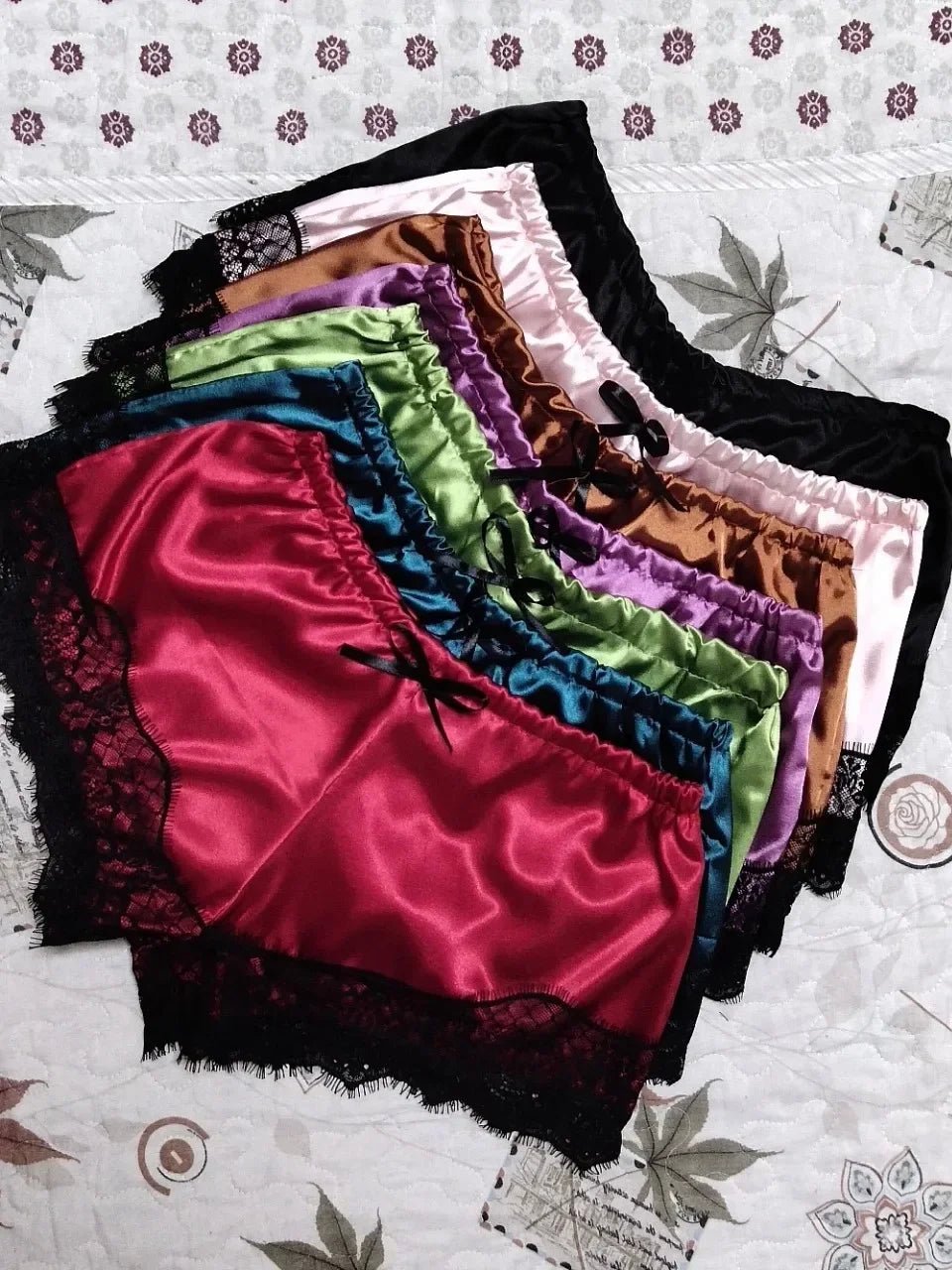 2 Pieces Pajamas Set for Women Sleepwear Sexy Lingerie Lace Silk Crop Tops and Shorts Sets Casual Nightwear Pijamas - FitHealthHavenFitHealthHavenFitHealthHaven14:175;5:361385greenL2 Pieces Pajamas Set for Women Sleepwear Sexy Lingerie Lace Silk Crop Tops and Shorts Sets Casual Nightwear Pijamas