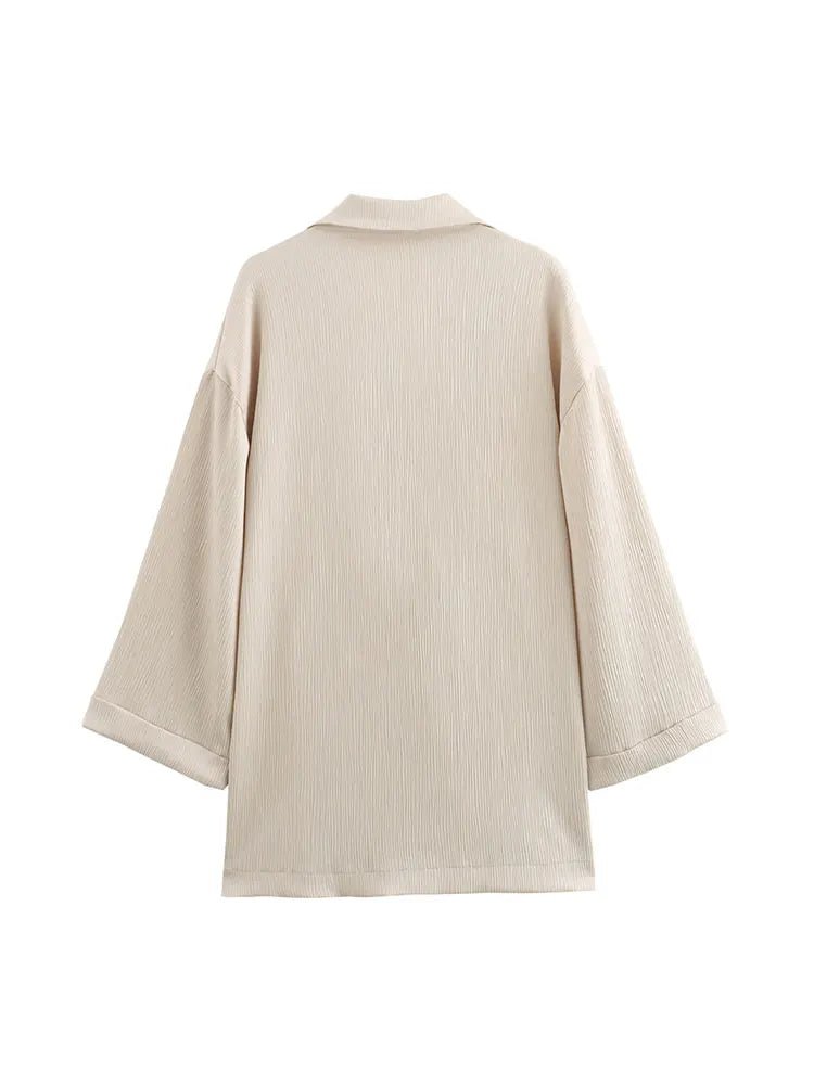 2024 Autumn Women Casual Blazer Coat Pants Set Long Sleeve Double Breasted Blazer + Wide Leg Trousers Lady Office Outfit - FitHealthHavenFitHealthHavenFitHealthHaven14:771as picture;5:872as pictureXS2024 Autumn Women Casual Blazer Coat Pants Set Long Sleeve Double Breasted Blazer + Wide Leg Trousers Lady Office Outfit