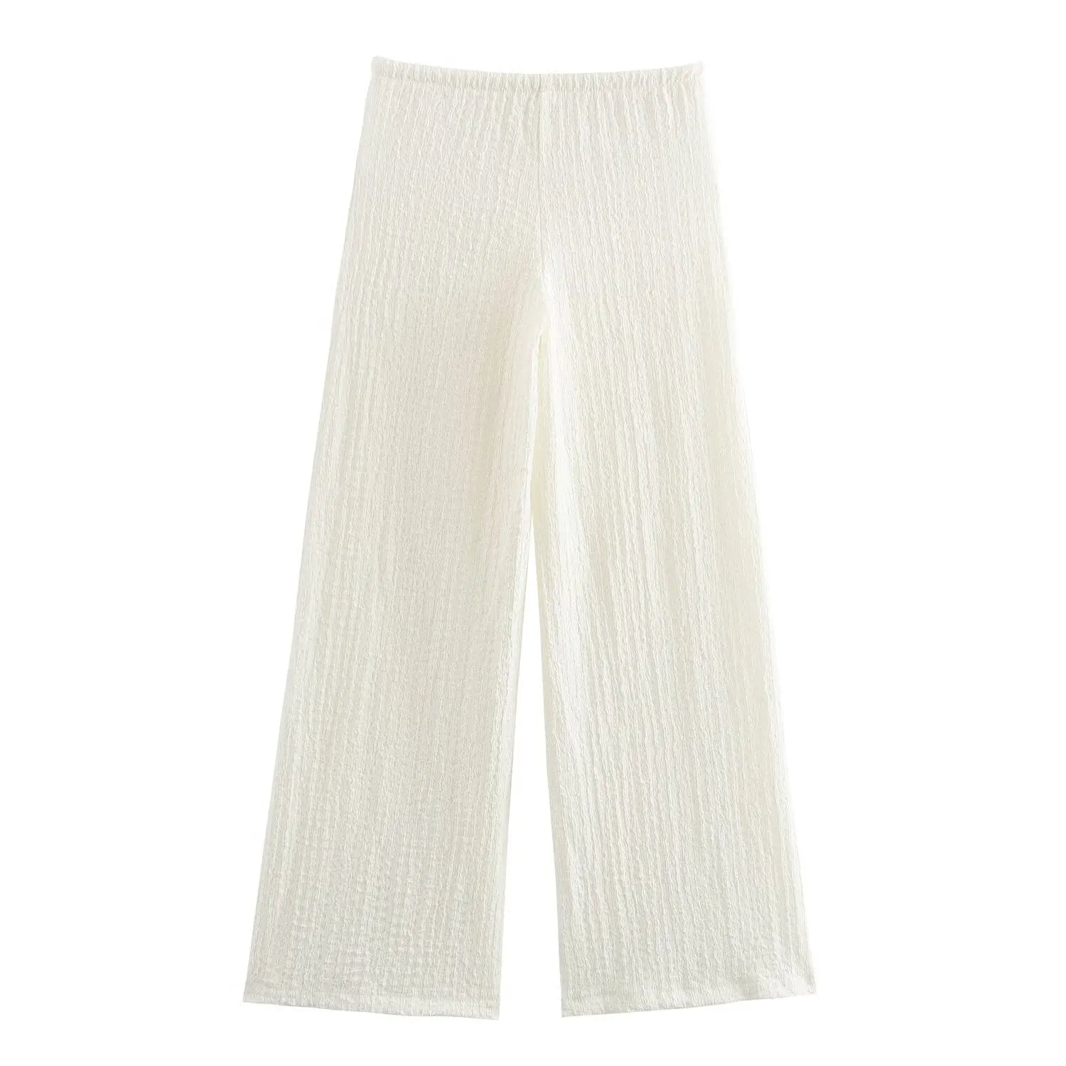 2025 new women's clothing European and American style fashionable and versatile textured straight casual trousers - FitHealthHavenFitHealthHavenFitHealthHaven14:771;5:361386BeigeM2025 new women's clothing European and American style fashionable and versatile textured straight casual trousers