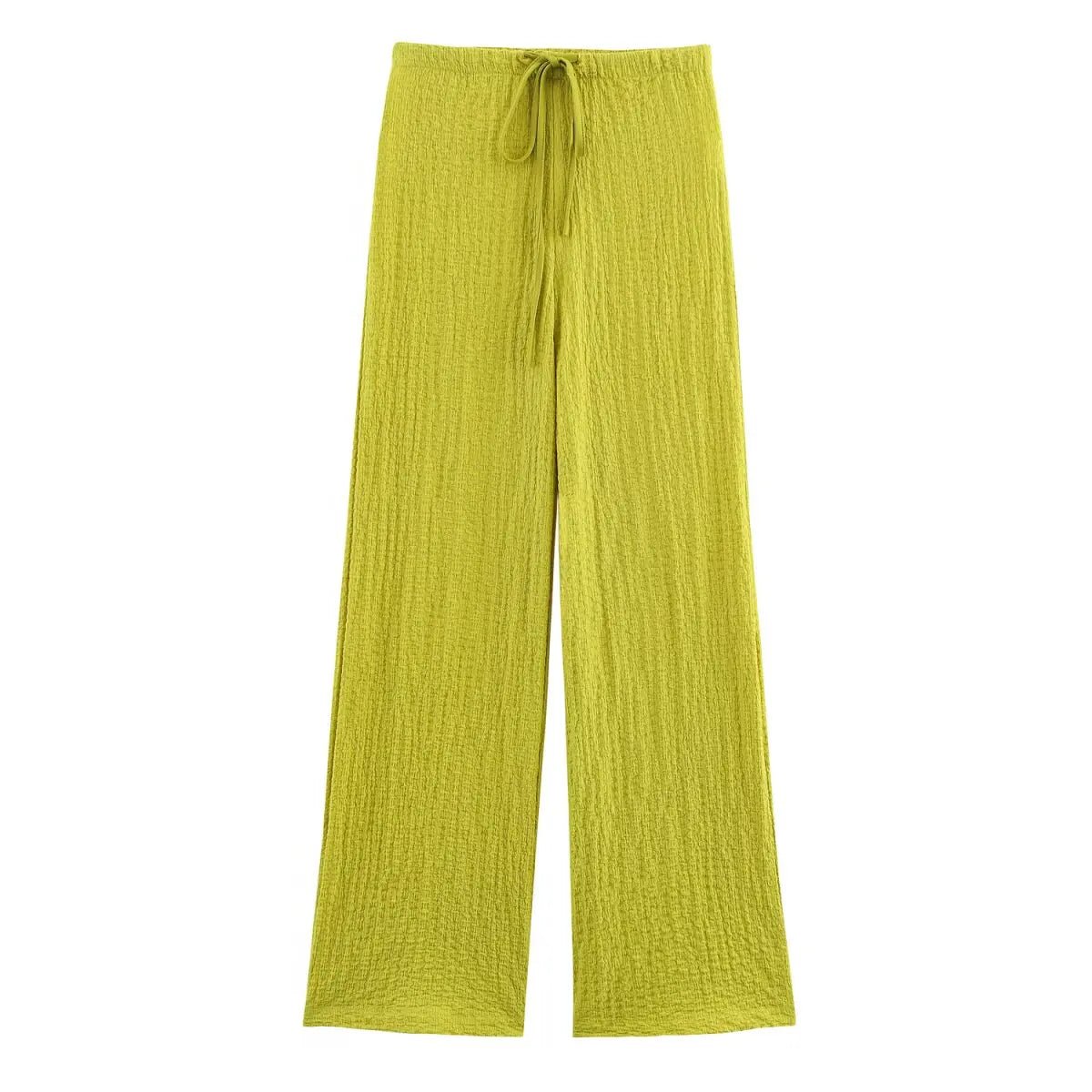 2025 new women's clothing European and American style fashionable and versatile textured straight casual trousers - FitHealthHavenFitHealthHavenFitHealthHaven14:200004889;5:361386army greenM2025 new women's clothing European and American style fashionable and versatile textured straight casual trousers