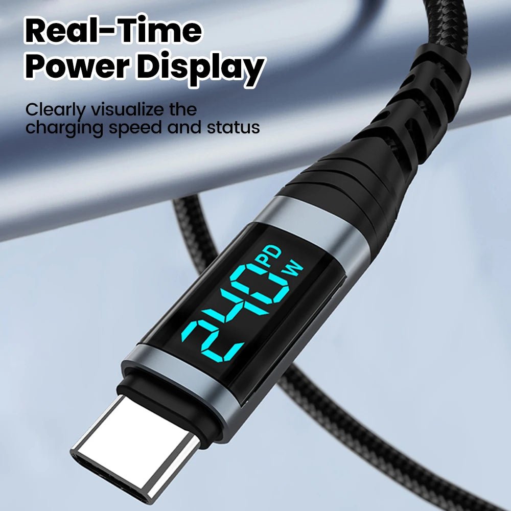 240W Type C to Type C Super Charge Digital Display Cable 0.5m-2m USB C Data Cable For Iphone 15 16 Samsung s24 s23 Huawei Xiaomi - FitHealthHavenFitHealthHavenFitHealthHaven14:1732m2m240W Type C to Type C Super Charge Digital Display Cable 0.5m-2m USB C Data Cable For Iphone 15 16 Samsung s24 s23 Huawei Xiaomi