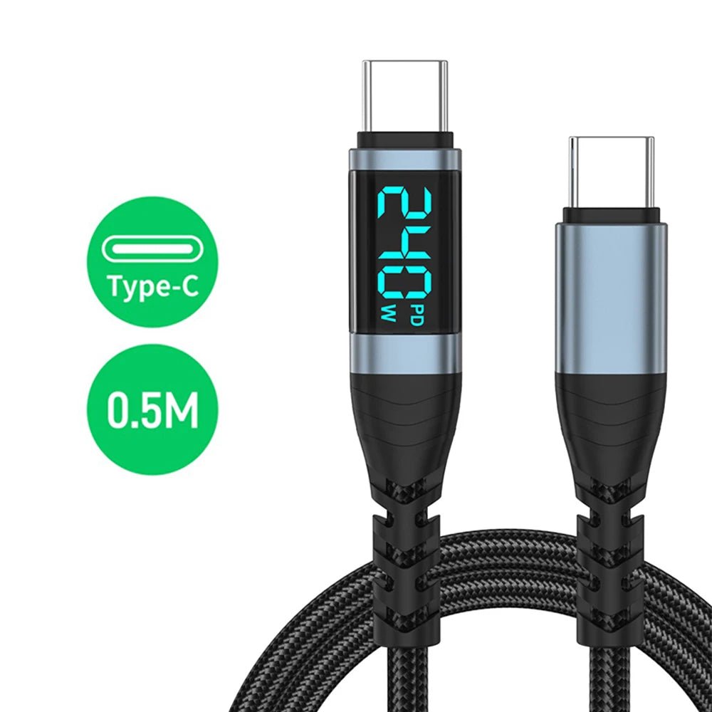 240W Type C to Type C Super Charge Digital Display Cable 0.5m-2m USB C Data Cable For Iphone 15 16 Samsung s24 s23 Huawei Xiaomi - FitHealthHavenFitHealthHavenFitHealthHaven14:7710.5m0.5m240W Type C to Type C Super Charge Digital Display Cable 0.5m-2m USB C Data Cable For Iphone 15 16 Samsung s24 s23 Huawei Xiaomi