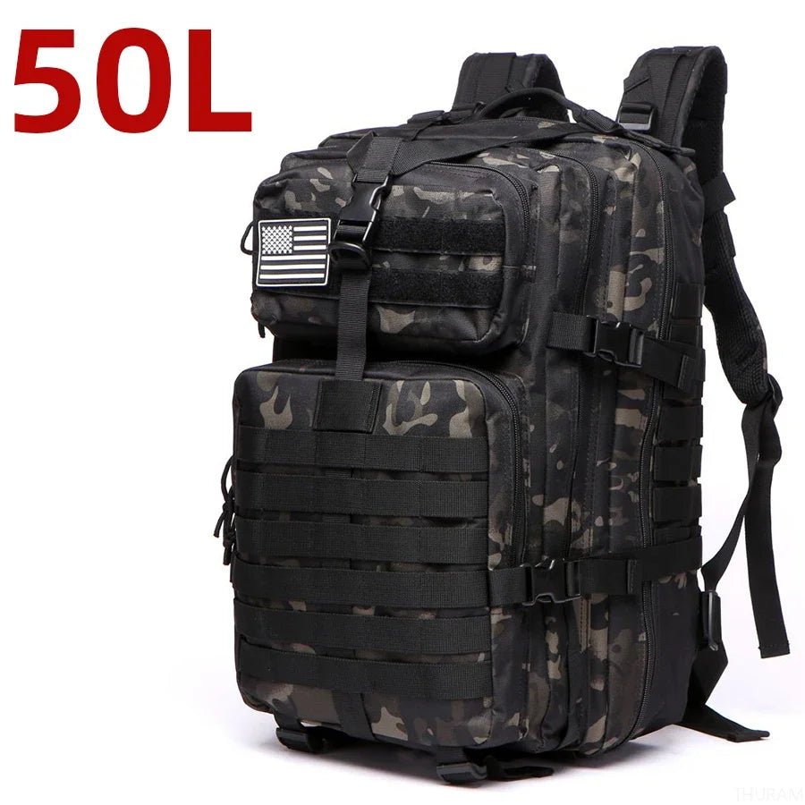 25L/50L Sturdy Nylon Waterproof Tactical Sports Trekking Fishing Hunting Camping Hiking Bag Backpack Outdoor Rucksacks - FitHealthHavenFitHealthHavenFitHealthHaven14:20000489150L (Camo Black)50L (Camo Black)25L/50L Sturdy Nylon Waterproof Tactical Sports Trekking Fishing Hunting Camping Hiking Bag Backpack Outdoor Rucksacks