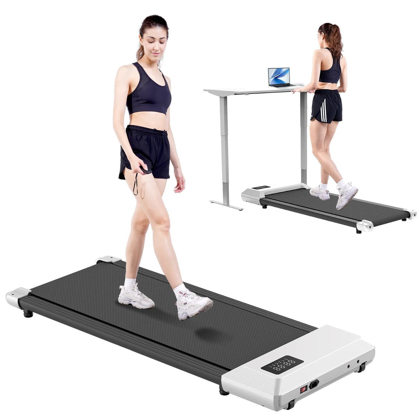 2in1 Walking Pad Mini Treadmill Portable for Home&Office Under Desk LCD Screen Max 250lbs Quiet Treadmills Exercise Machine - FitHealthHavenFitHealthHavenFitHealthHaven14:771White;200007763:201336106WhiteUnited States2in1 Walking Pad Mini Treadmill Portable for Home&Office Under Desk LCD Screen Max 250lbs Quiet Treadmills Exercise Machine