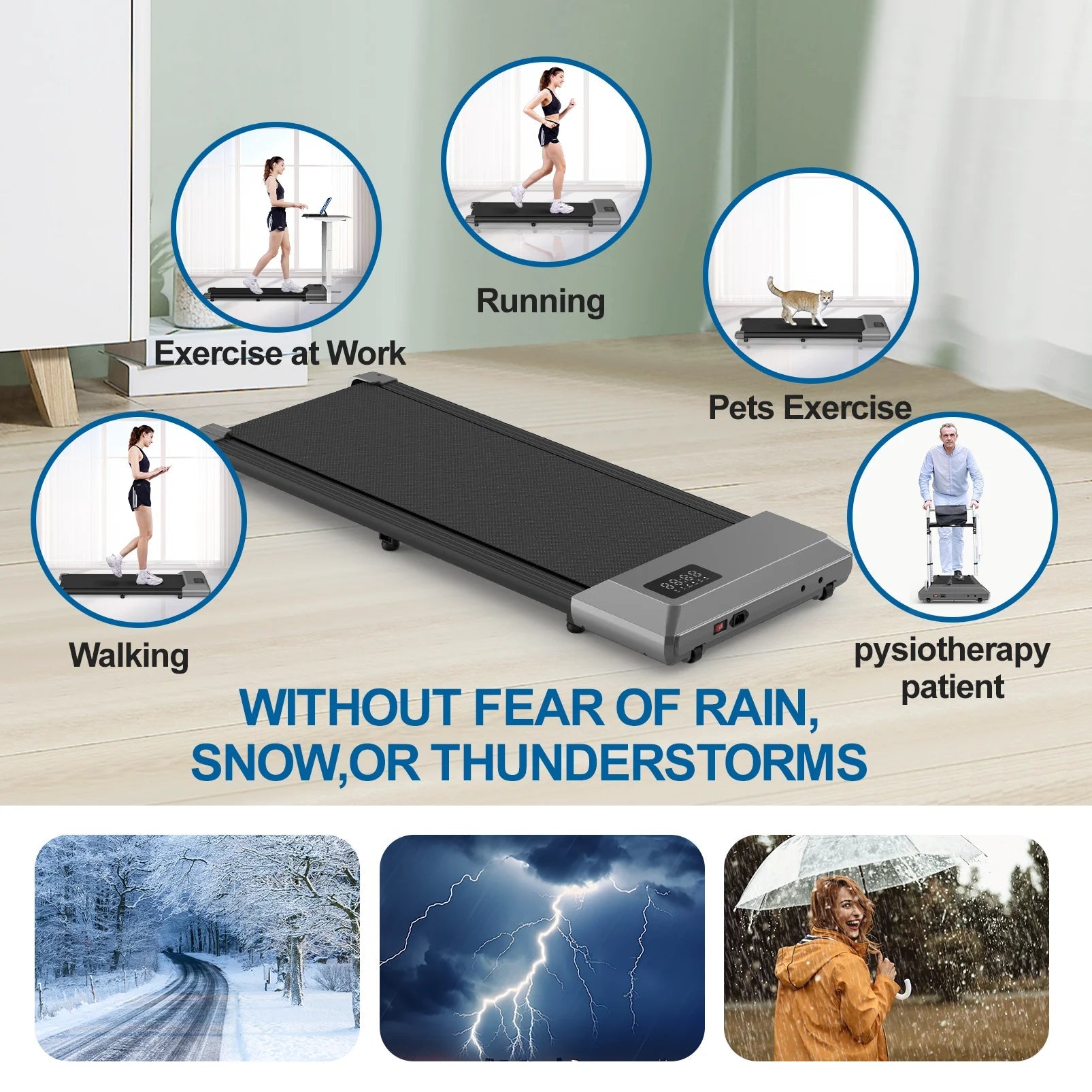 2in1 Walking Pad Mini Treadmill Portable for Home&Office Under Desk LCD Screen Max 250lbs Quiet Treadmills Exercise Machine - FitHealthHavenFitHealthHavenFitHealthHaven14:193Black;200007763:201336106BlackUnited States2in1 Walking Pad Mini Treadmill Portable for Home&Office Under Desk LCD Screen Max 250lbs Quiet Treadmills Exercise Machine