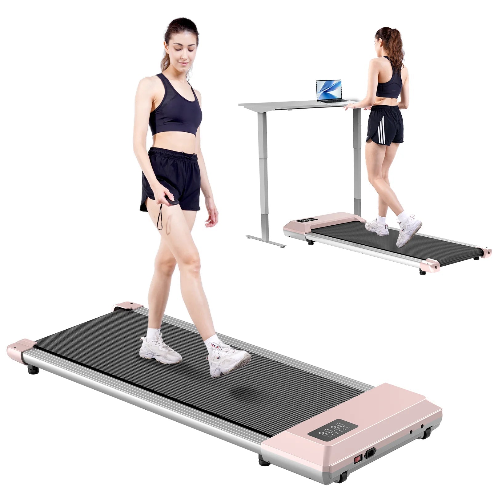 2in1 Walking Pad Mini Treadmill Portable for Home&Office Under Desk LCD Screen Max 250lbs Quiet Treadmills Exercise Machine - FitHealthHavenFitHealthHavenFitHealthHaven14:350850Gold;200007763:201336106GoldUnited States2in1 Walking Pad Mini Treadmill Portable for Home&Office Under Desk LCD Screen Max 250lbs Quiet Treadmills Exercise Machine