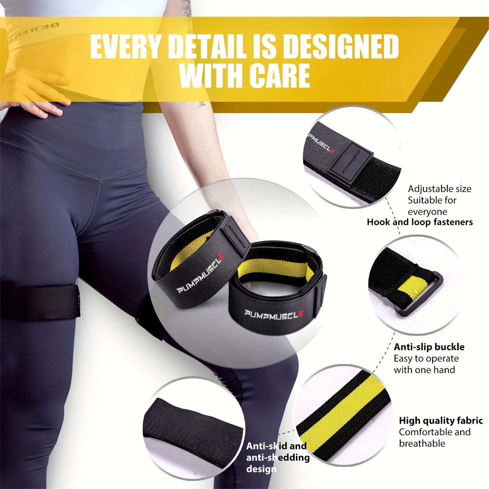 2pcs Adjustable Leg Blood Flow Restriction Bands – Enhance Muscle Growth & Strength, Ideal for Leg Workouts, Glute Exercises - FitHealthHavenFitHealthHavenFitHealthHaven14:366;5:4181LegYellowLeg2pcs Adjustable Leg Blood Flow Restriction Bands – Enhance Muscle Growth & Strength, Ideal for Leg Workouts, Glute Exercises