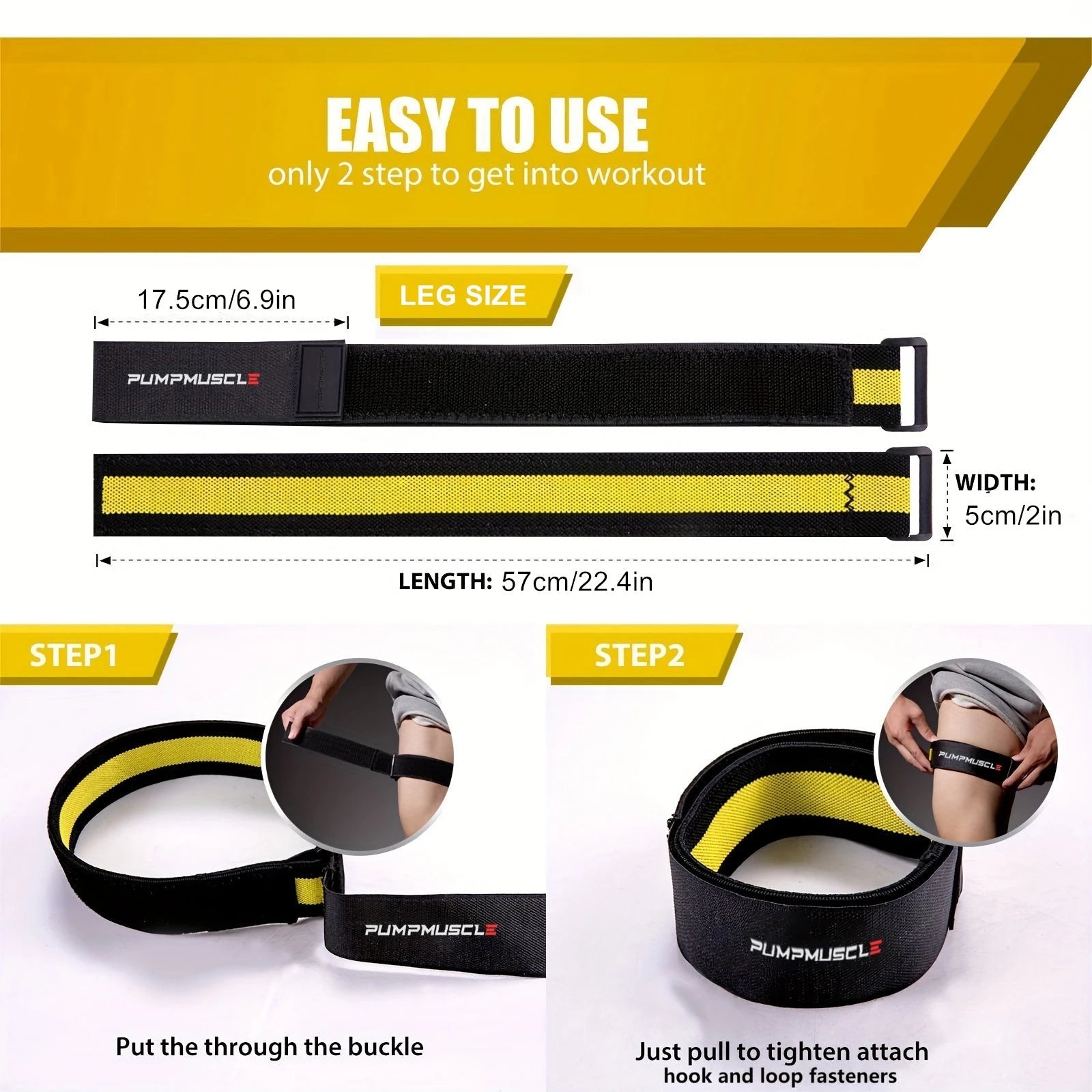 2pcs Adjustable Leg Blood Flow Restriction Bands – Enhance Muscle Growth & Strength, Ideal for Leg Workouts, Glute Exercises - FitHealthHavenFitHealthHavenFitHealthHaven14:366;5:4181LegYellowLeg2pcs Adjustable Leg Blood Flow Restriction Bands – Enhance Muscle Growth & Strength, Ideal for Leg Workouts, Glute Exercises