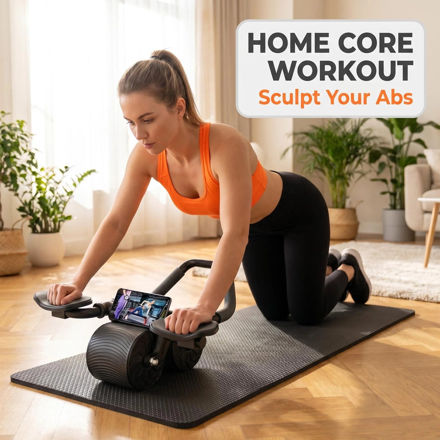 3 IN 1 Core Workout Ab Roller With Knee Pad Phone Holder Timer Home Fitness Black - FitHealthHavenFitHealthHavenFitHealthHaven14:193;200007763:201336106blackUnited States3 IN 1 Core Workout Ab Roller With Knee Pad Phone Holder Timer Home Fitness Black