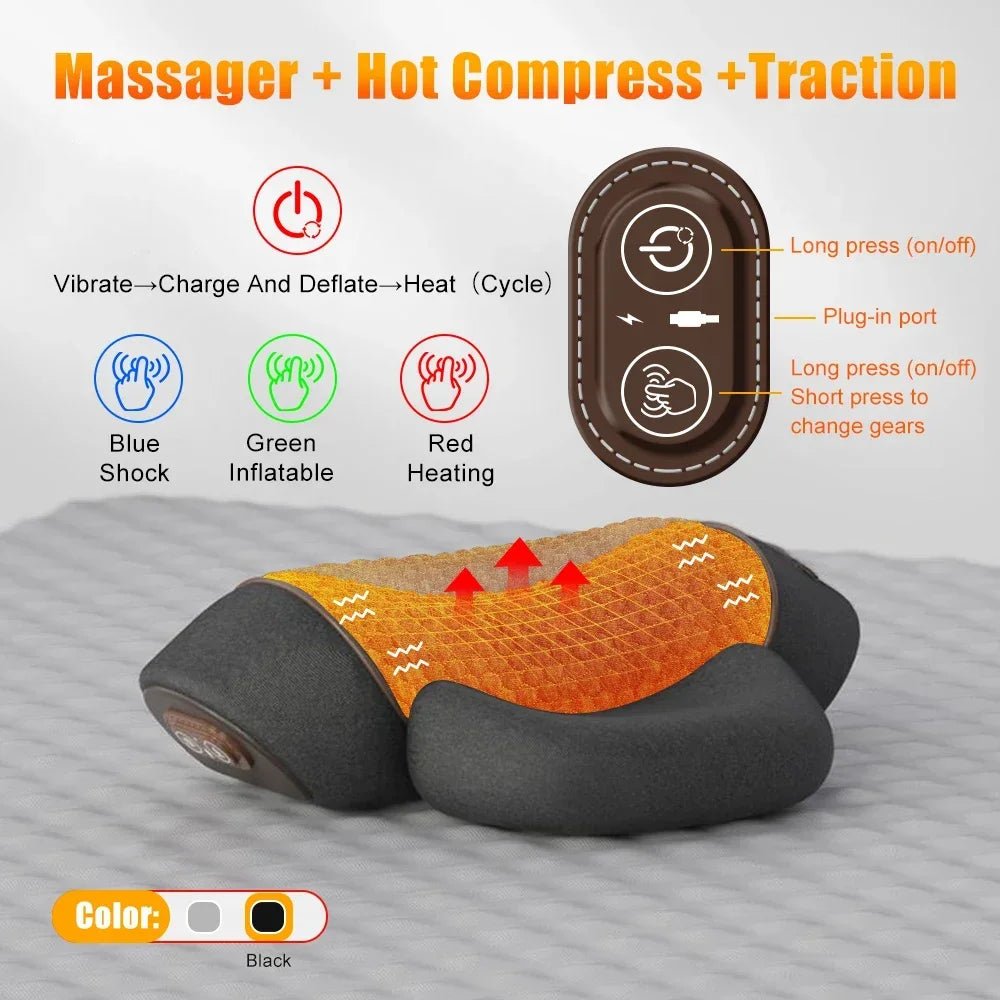 3-in-1 Neck Massager Pillow for Shoulder Deep Tissue , with Heating and Traction Function, Hump Corrector for Women - FitHealthHavenFitHealthHavenFitHealthHaven14:365458HOT-MASSAGE-TRACTIONHOT-MASSAGE-TRACTION3-in-1 Neck Massager Pillow for Shoulder Deep Tissue , with Heating and Traction Function, Hump Corrector for Women