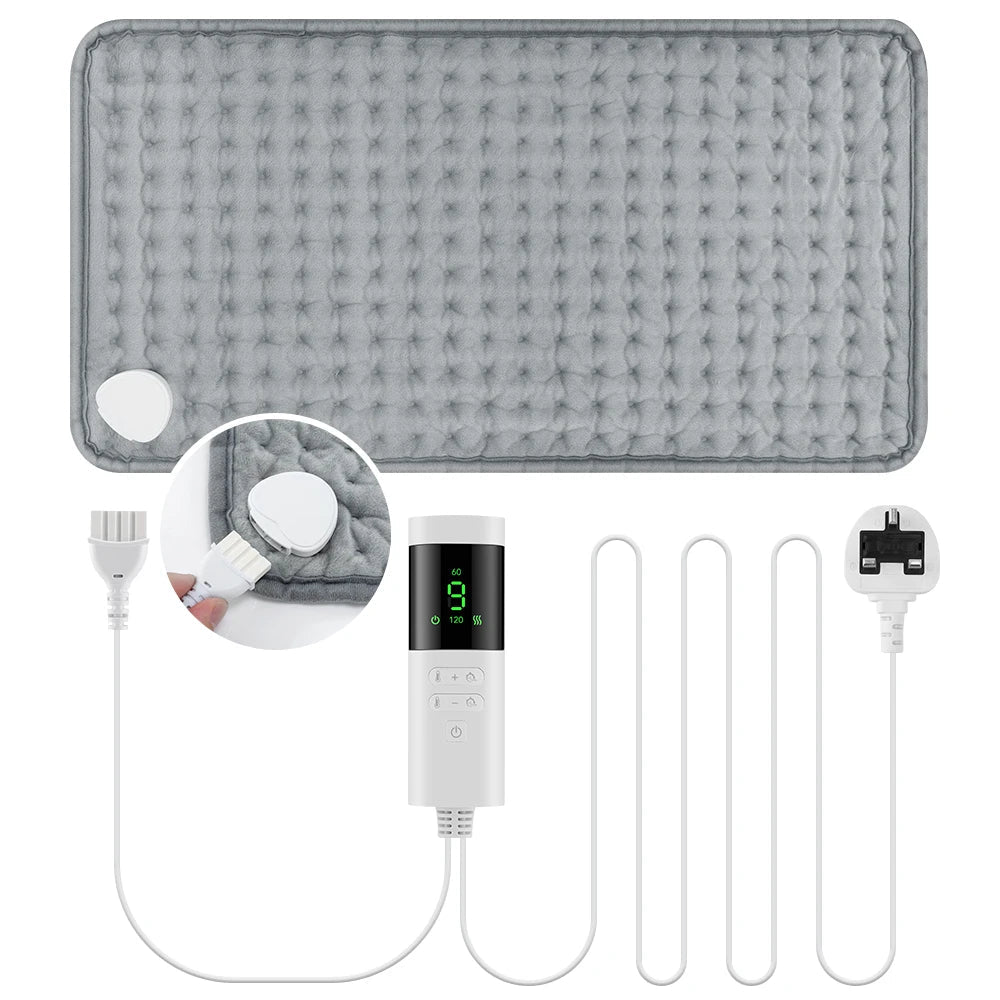 30*60cm Electric Heating Pads for Back Neck Shoulder Home Office Washable Winter Warm Blanket 4 Timer 9 Temperature Control - FitHealthHavenFitHealthHavenFitHealthHaven14:350853UK Plug 220VUK Plug 220V30*60cm Electric Heating Pads for Back Neck Shoulder Home Office Washable Winter Warm Blanket 4 Timer 9 Temperature Control