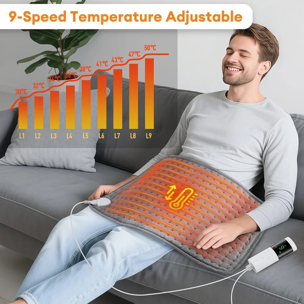 30*60cm Electric Heating Pads for Back Neck Shoulder Home Office Washable Winter Warm Blanket 4 Timer 9 Temperature Control - FitHealthHavenFitHealthHavenFitHealthHaven14:350853UK Plug 220VUK Plug 220V30*60cm Electric Heating Pads for Back Neck Shoulder Home Office Washable Winter Warm Blanket 4 Timer 9 Temperature Control