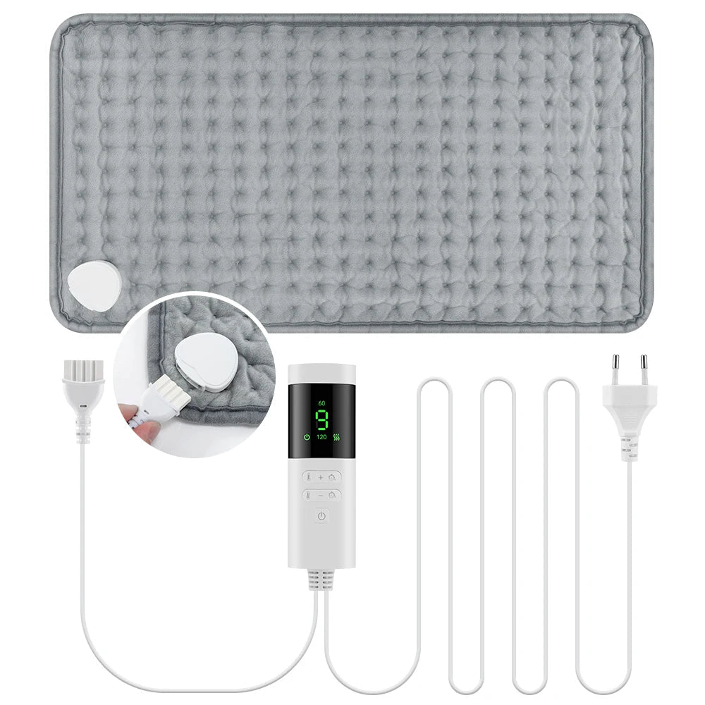30*60cm Electric Heating Pads for Back Neck Shoulder Home Office Washable Winter Warm Blanket 4 Timer 9 Temperature Control - FitHealthHavenFitHealthHavenFitHealthHaven14:200004890EU Plug 220VEU Plug 220V30*60cm Electric Heating Pads for Back Neck Shoulder Home Office Washable Winter Warm Blanket 4 Timer 9 Temperature Control