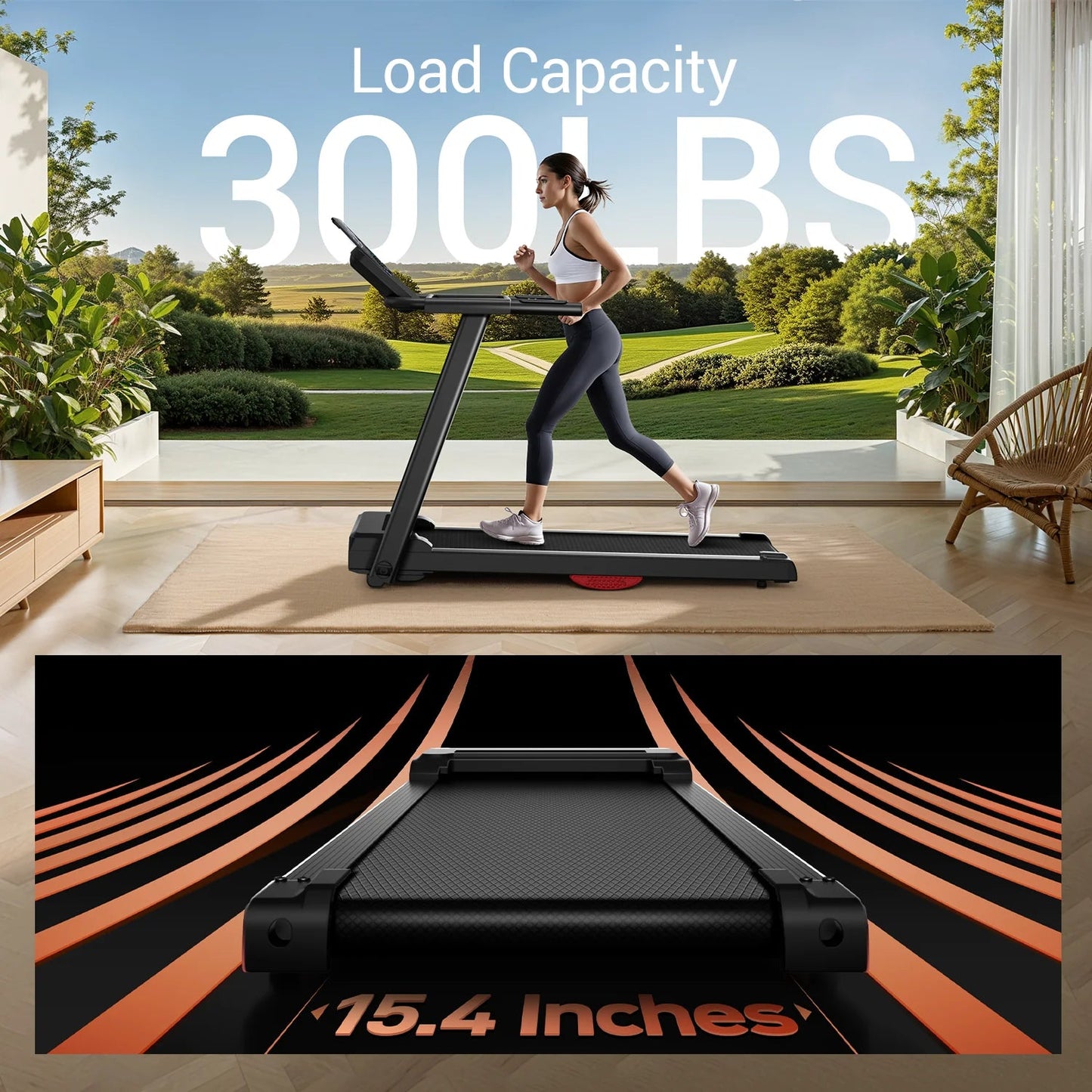 3.0HP Brushless Foldable Home Treadmill | 300LB Capacity | HR Monitor & Dual Shock Absorption | Cup/Phone Holder | Quiet Design - FitHealthHavenFitHealthHavenFitHealthHaven14:193P8;200007763:201336106P8United States3.0HP Brushless Foldable Home Treadmill | 300LB Capacity | HR Monitor & Dual Shock Absorption | Cup/Phone Holder | Quiet Design