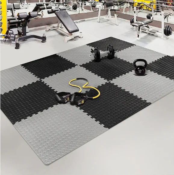 30x30cm 16 Pcs Interlocking Yoga Mat Home Gym and Yoga Equipment Protective Mat EVA Foam Non Slip Flooring Indoor Fitness - FitHealthHavenFitHealthHavenFitHealthHaven14:173Black-Grey;5:20301081516PCSBlack-Grey16PCS30x30cm 16 Pcs Interlocking Yoga Mat Home Gym and Yoga Equipment Protective Mat EVA Foam Non Slip Flooring Indoor Fitness