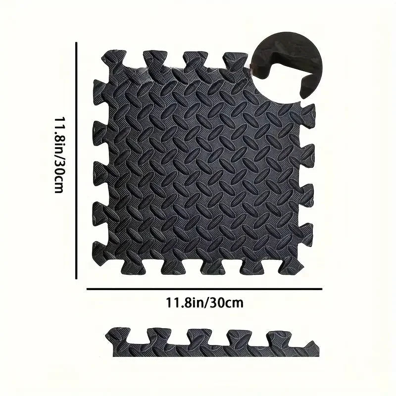 30x30cm 16 Pcs Interlocking Yoga Mat Home Gym and Yoga Equipment Protective Mat EVA Foam Non Slip Flooring Indoor Fitness - FitHealthHavenFitHealthHavenFitHealthHaven14:771Black;5:20301081516PCSBlack16PCS30x30cm 16 Pcs Interlocking Yoga Mat Home Gym and Yoga Equipment Protective Mat EVA Foam Non Slip Flooring Indoor Fitness
