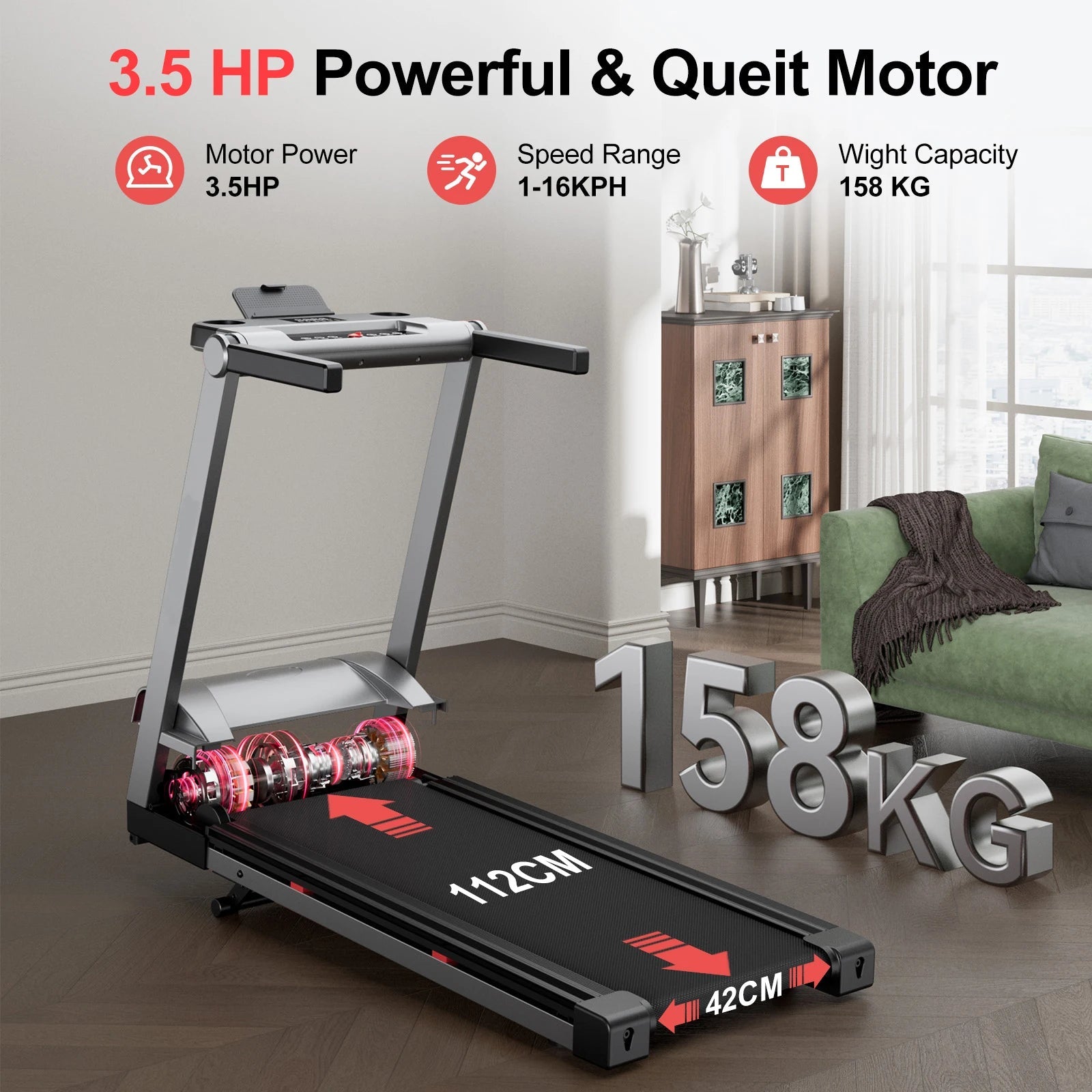 3.5HP Foldable Incline Home Treadmill Walking Pad with Handle Bar Holder 350LBS Capacity Touch Screen Smart App Data Monitoring - FitHealthHavenFitHealthHavenFitHealthHaven14:173Blue Black;200007763:201336106Blue BlackUnited States3.5HP Foldable Incline Home Treadmill Walking Pad with Handle Bar Holder 350LBS Capacity Touch Screen Smart App Data Monitoring