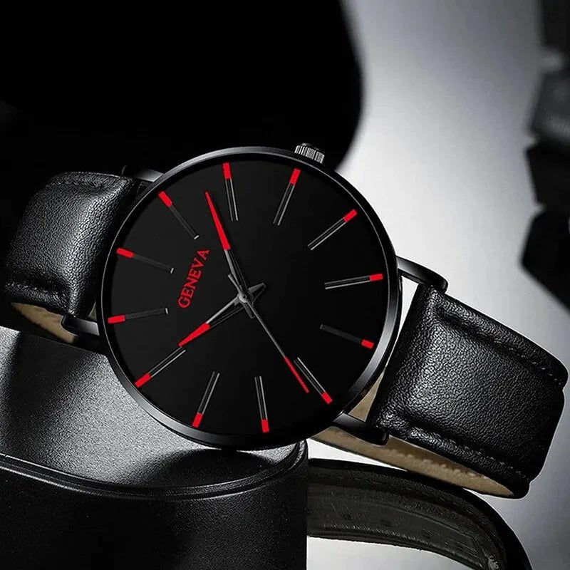 3pcs Set Fashion Mens Watches Luxury Casual Leather Quartz Wristwatch Men Business Sports Wrist Watch Bracelet Necklace Set - FitHealthHavenFitHealthHavenFitHealthHaven14:201447598Black RedBlack Red3pcs Set Fashion Mens Watches Luxury Casual Leather Quartz Wristwatch Men Business Sports Wrist Watch Bracelet Necklace Set