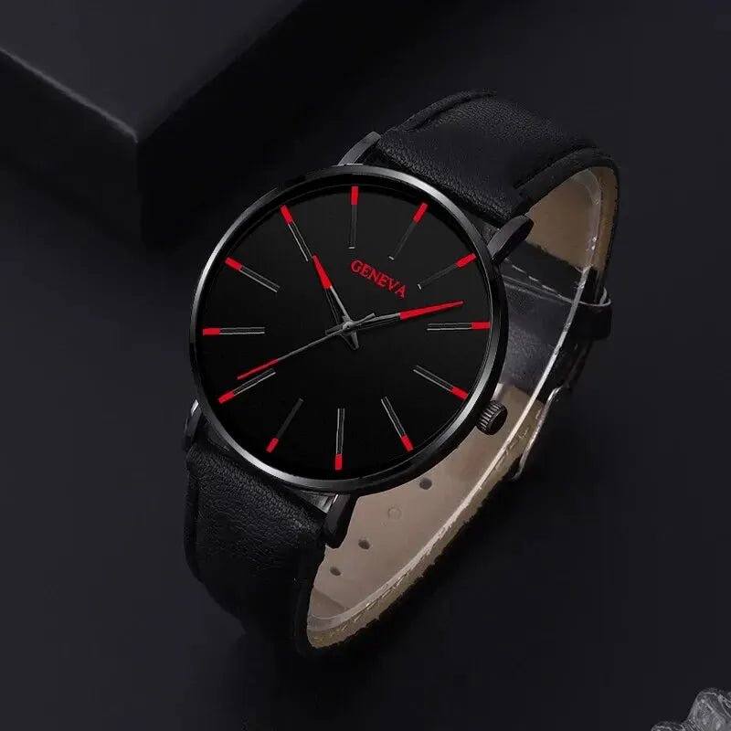 3pcs Set Fashion Mens Watches Luxury Casual Leather Quartz Wristwatch Men Business Sports Wrist Watch Bracelet Necklace Set - FitHealthHavenFitHealthHavenFitHealthHaven14:201447598Black RedBlack Red3pcs Set Fashion Mens Watches Luxury Casual Leather Quartz Wristwatch Men Business Sports Wrist Watch Bracelet Necklace Set