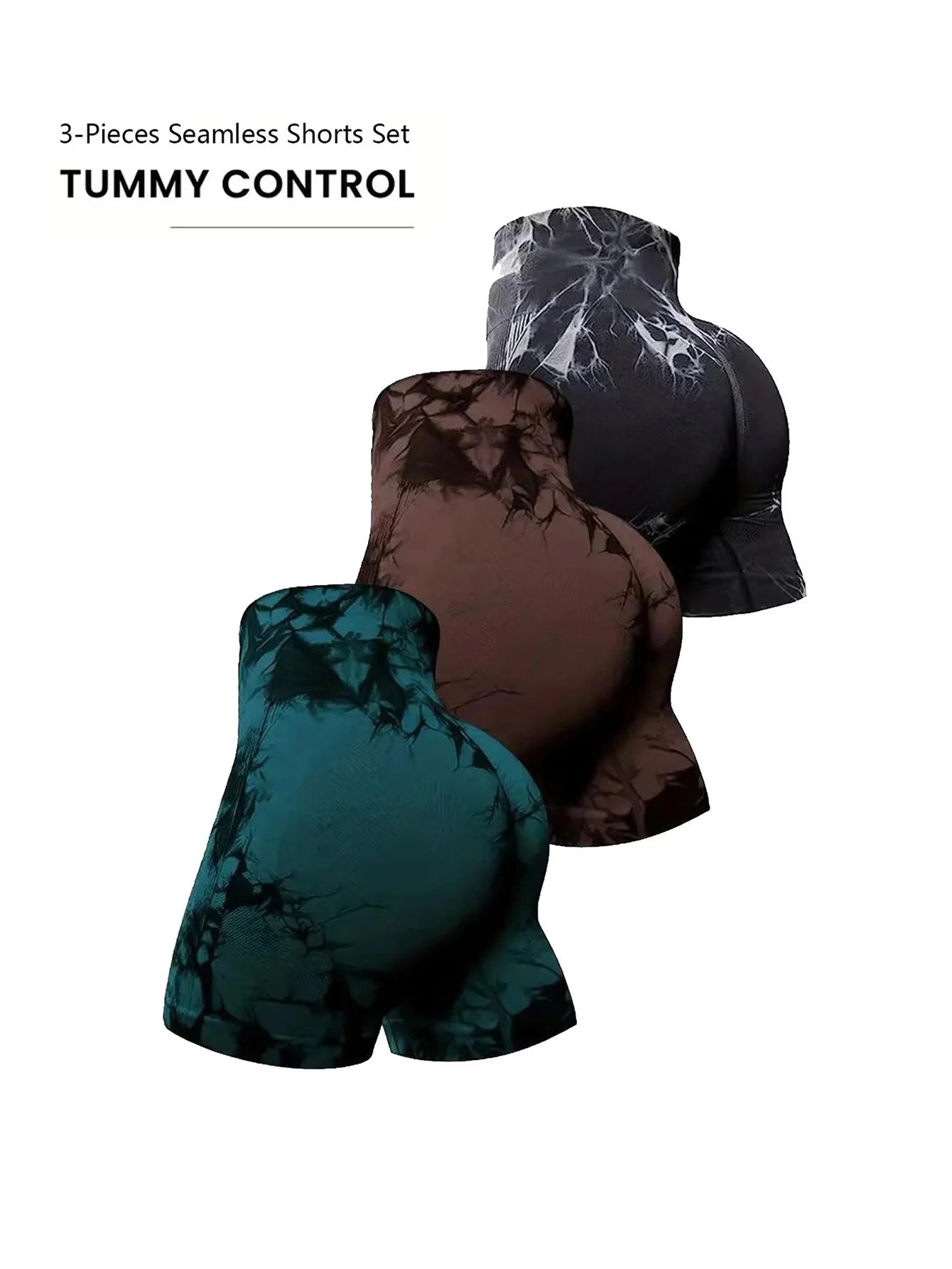 3Piece Tie Dye Workout Shorts For Women Scrunch Butt Lifting High Waisted Yoga Gym Seamless Booty Biker Shorts Women's Active - FitHealthHavenFitHealthHavenFitHealthHaven14:203503109Blackcoffeedarkgreen;5:100014065BlackcoffeedarkgreenXL3Piece Tie Dye Workout Shorts For Women Scrunch Butt Lifting High Waisted Yoga Gym Seamless Booty Biker Shorts Women's Active