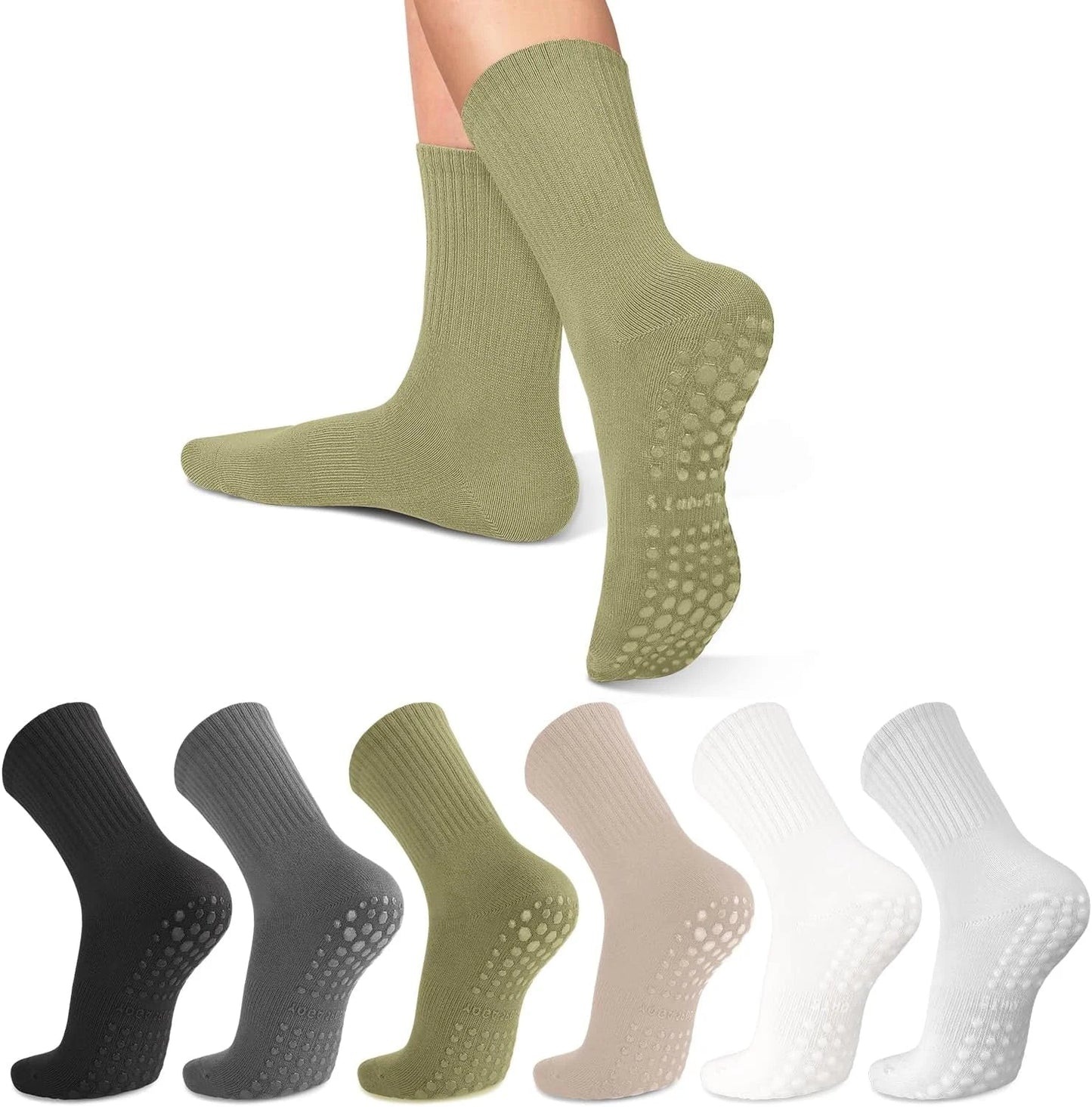 4-6 pairs of women's yoga socks, solid color midsole anti slip grip yoga Pilates ballet socks - FitHealthHavenFitHealthHavenFitHealthHaven14:175HBHqianhuilvkaqiHBHqianhuilvkaqi4-6 pairs of women's yoga socks, solid color midsole anti slip grip yoga Pilates ballet socks