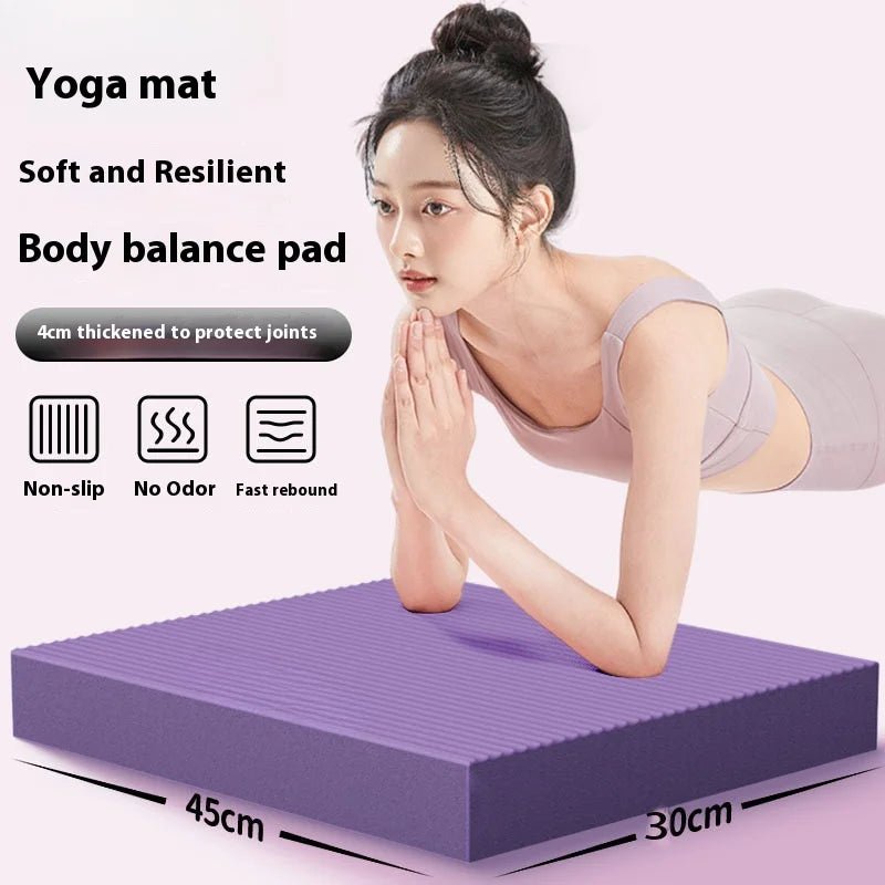 45*30cm Yoga Mat Thick Anti-slip Gymnastics Fitness Mat Pilates Reformer Yoga Knee Core Strength Training Workout Mat for Home - FitHealthHavenFitHealthHavenFitHealthHaven14:3654584cm-Purple4cm-Purple45*30cm Yoga Mat Thick Anti-slip Gymnastics Fitness Mat Pilates Reformer Yoga Knee Core Strength Training Workout Mat for Home