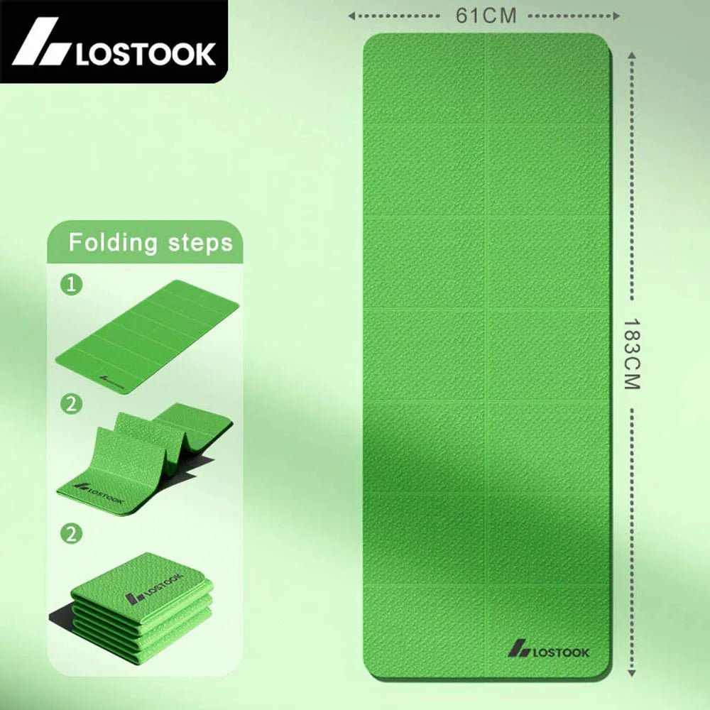 4mm Thick TPE Foldable Yoga Mat Easy to Store Travel Exercise Mat for Yoga Pilates Home Workouts And Floor Exercises - FitHealthHavenFitHealthHavenFitHealthHaven14:175Green;5:203370125183x61x0.4cmGreen183x61x0.4cm4mm Thick TPE Foldable Yoga Mat Easy to Store Travel Exercise Mat for Yoga Pilates Home Workouts And Floor Exercises