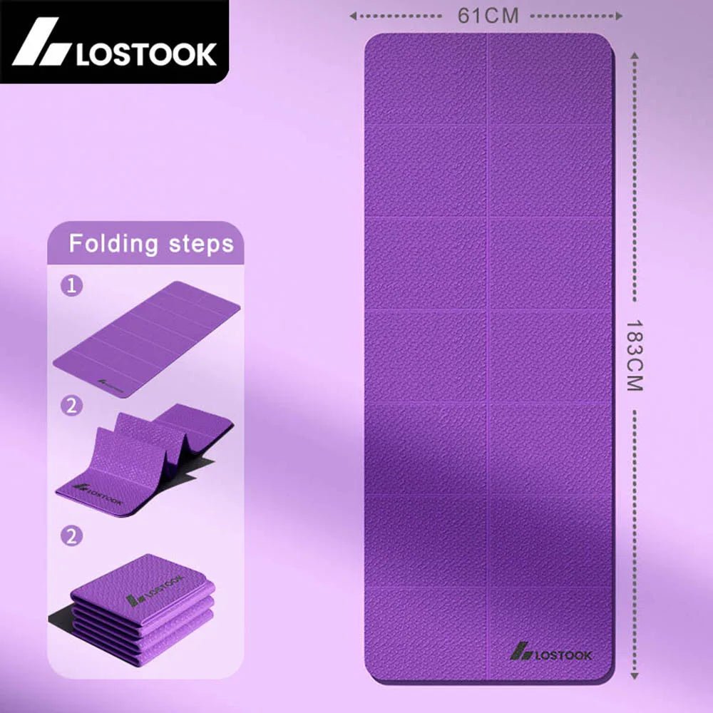 4mm Thick TPE Foldable Yoga Mat Easy to Store Travel Exercise Mat for Yoga Pilates Home Workouts And Floor Exercises - FitHealthHavenFitHealthHavenFitHealthHaven14:496Purple;5:203370125183x61x0.4cmPurple183x61x0.4cm4mm Thick TPE Foldable Yoga Mat Easy to Store Travel Exercise Mat for Yoga Pilates Home Workouts And Floor Exercises